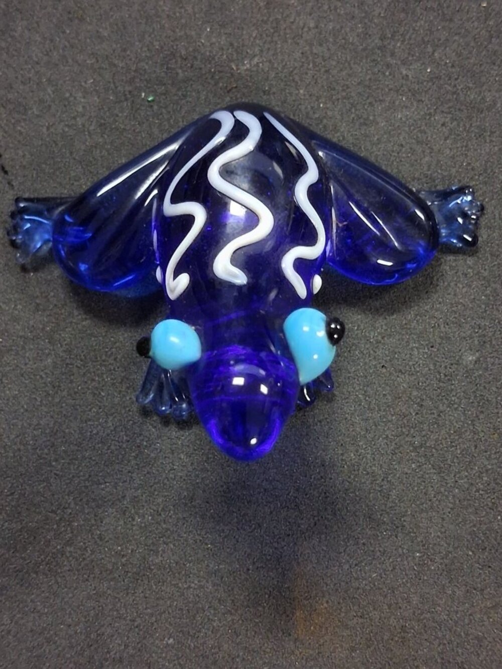 Hand Blown Glass Frog Decoration